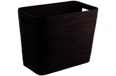 Habitat Canella Dark Stained Magazine Basket Habitat Canella Dark Stained Magazine Basket